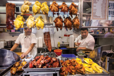 Cooked food stall in Link REIT Chuk Yuen Market. Cooked food stall in Link REIT Chuk Yuen Market.